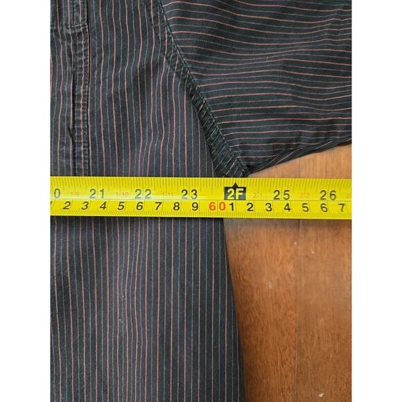 Harley Davidson Mens Pinstrip Button Up Pocket Short Sleeve Embroidered Sz Xl - Picture 5 of 6